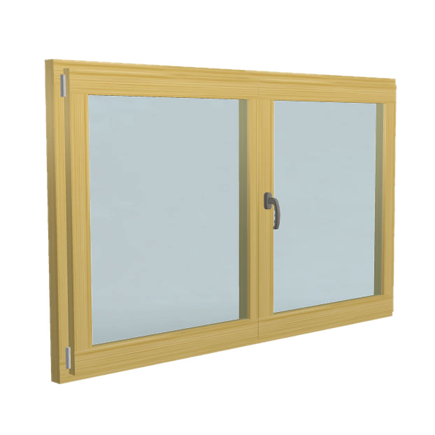 Window with a movable mullion